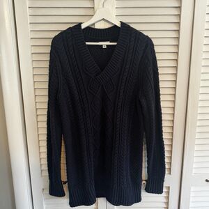 Vintage L.L Bean Signature Cable‎ Knit Fishermen Sweater Tunic